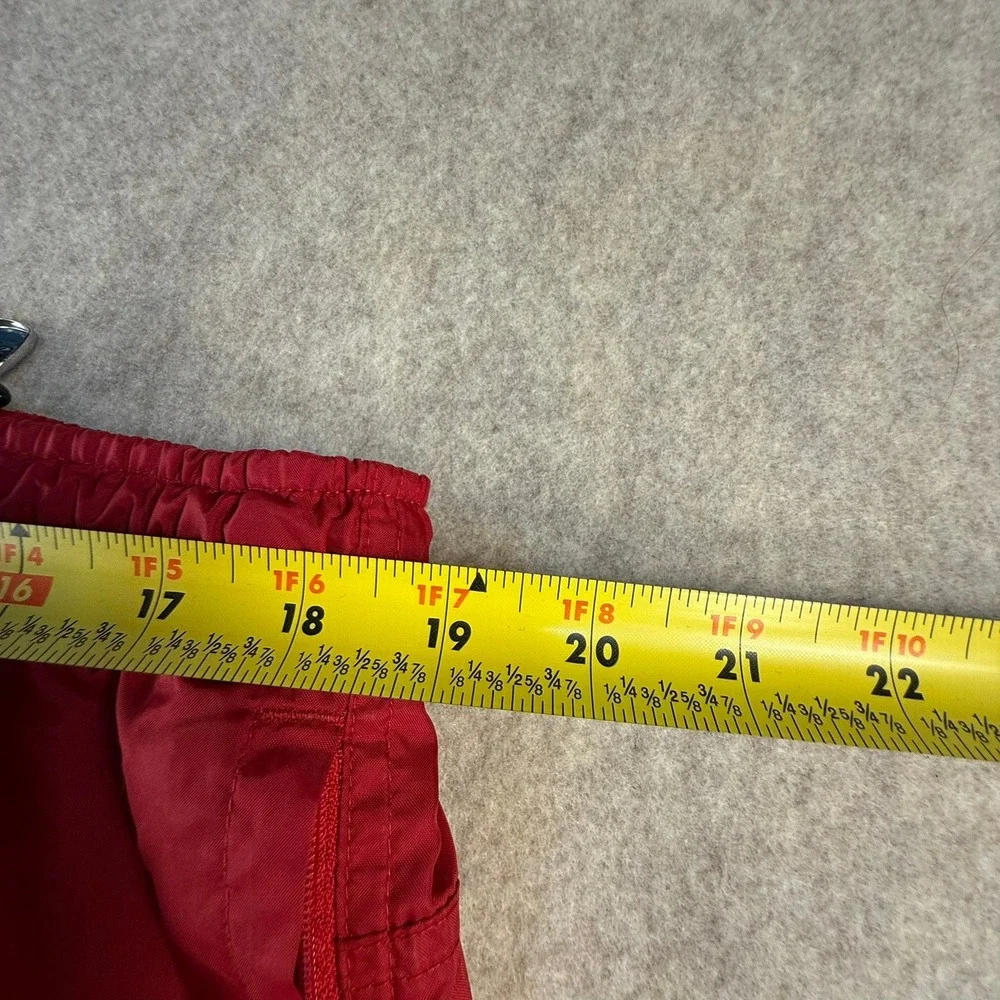 Vintage Nike Red Windbreaker Track Pants Mens XL Lined Athletic Trousers P0789